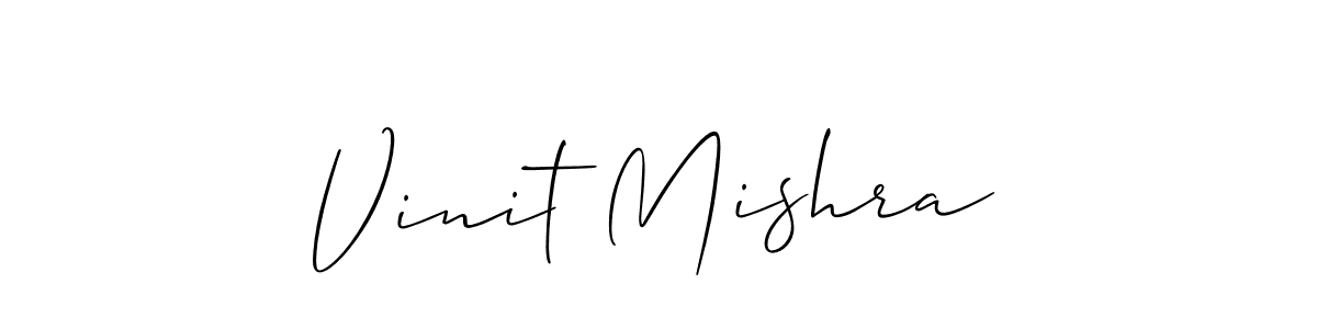 How to Draw Vinit Mishra signature style? Allison_Script is a latest design signature styles for name Vinit Mishra. Vinit Mishra signature style 2 images and pictures png