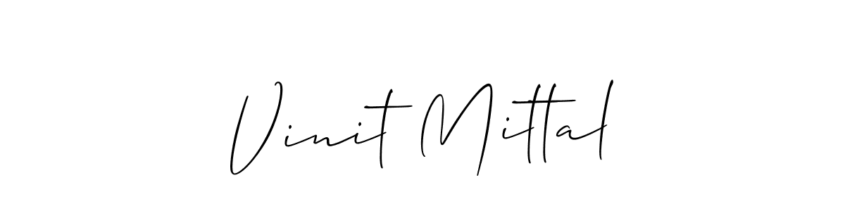 Also You can easily find your signature by using the search form. We will create Vinit Mittal name handwritten signature images for you free of cost using Allison_Script sign style. Vinit Mittal signature style 2 images and pictures png
