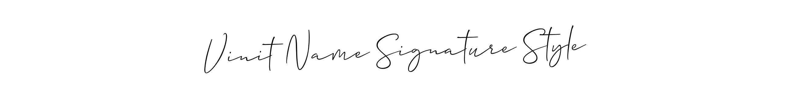 Similarly Allison_Script is the best handwritten signature design. Signature creator online .You can use it as an online autograph creator for name Vinit Name Signature Style. Vinit Name Signature Style signature style 2 images and pictures png