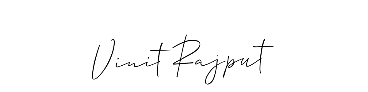 You should practise on your own different ways (Allison_Script) to write your name (Vinit Rajput) in signature. don't let someone else do it for you. Vinit Rajput signature style 2 images and pictures png