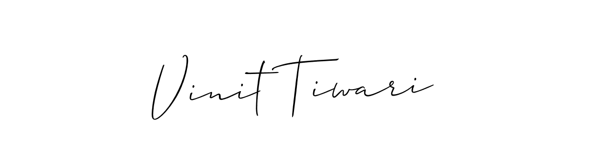 Vinit Tiwari stylish signature style. Best Handwritten Sign (Allison_Script) for my name. Handwritten Signature Collection Ideas for my name Vinit Tiwari. Vinit Tiwari signature style 2 images and pictures png