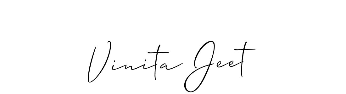 Make a beautiful signature design for name Vinita Jeet. Use this online signature maker to create a handwritten signature for free. Vinita Jeet signature style 2 images and pictures png
