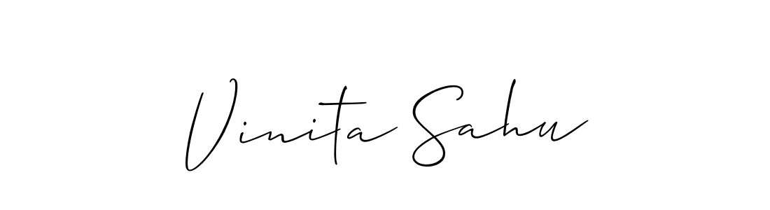 How to Draw Vinita Sahu signature style? Allison_Script is a latest design signature styles for name Vinita Sahu. Vinita Sahu signature style 2 images and pictures png
