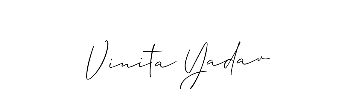 Here are the top 10 professional signature styles for the name Vinita Yadav. These are the best autograph styles you can use for your name. Vinita Yadav signature style 2 images and pictures png