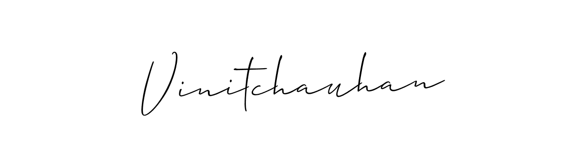 Make a beautiful signature design for name Vinitchauhan. Use this online signature maker to create a handwritten signature for free. Vinitchauhan signature style 2 images and pictures png