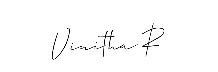 Make a short Vinitha R signature style. Manage your documents anywhere anytime using Allison_Script. Create and add eSignatures, submit forms, share and send files easily. Vinitha R signature style 2 images and pictures png