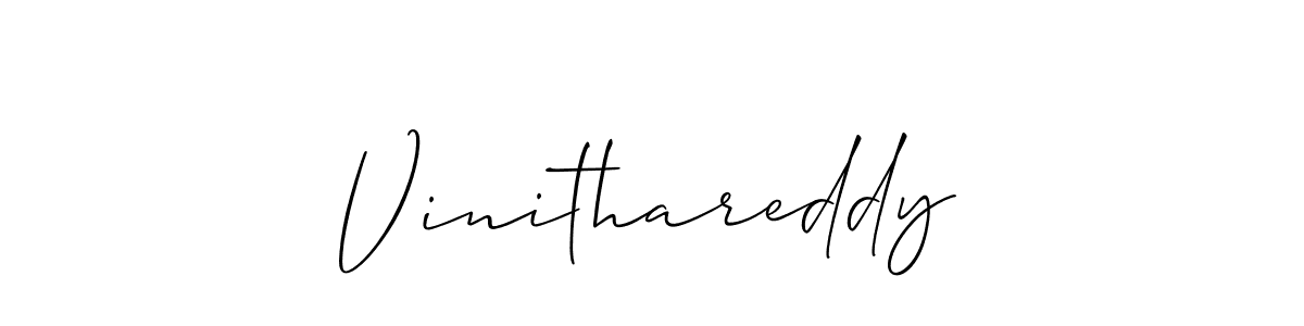 Similarly Allison_Script is the best handwritten signature design. Signature creator online .You can use it as an online autograph creator for name Vinithareddy. Vinithareddy signature style 2 images and pictures png