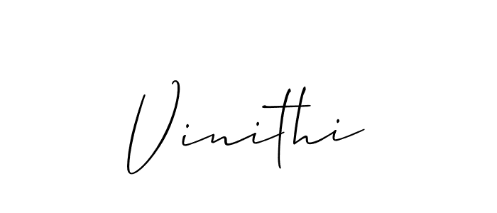 It looks lik you need a new signature style for name Vinithi. Design unique handwritten (Allison_Script) signature with our free signature maker in just a few clicks. Vinithi signature style 2 images and pictures png