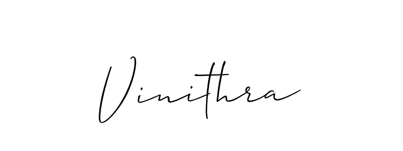 How to make Vinithra name signature. Use Allison_Script style for creating short signs online. This is the latest handwritten sign. Vinithra signature style 2 images and pictures png