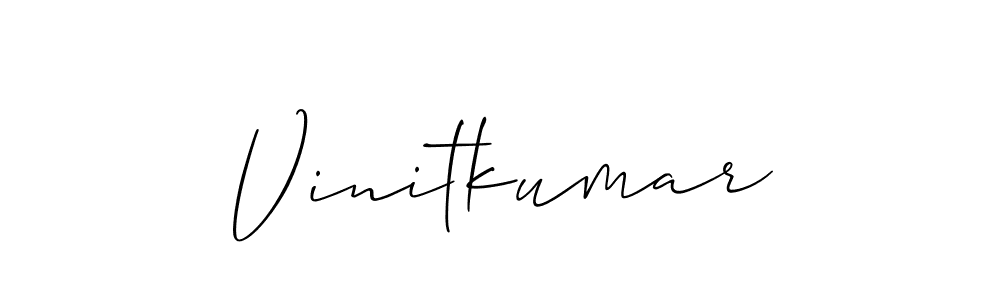 Create a beautiful signature design for name Vinitkumar. With this signature (Allison_Script) fonts, you can make a handwritten signature for free. Vinitkumar signature style 2 images and pictures png