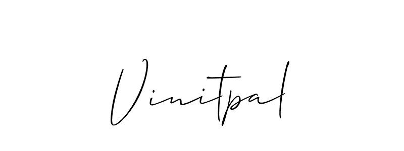 if you are searching for the best signature style for your name Vinitpal. so please give up your signature search. here we have designed multiple signature styles  using Allison_Script. Vinitpal signature style 2 images and pictures png