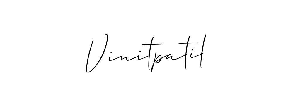 Use a signature maker to create a handwritten signature online. With this signature software, you can design (Allison_Script) your own signature for name Vinitpatil. Vinitpatil signature style 2 images and pictures png