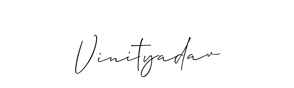 How to Draw Vinityadav signature style? Allison_Script is a latest design signature styles for name Vinityadav. Vinityadav signature style 2 images and pictures png