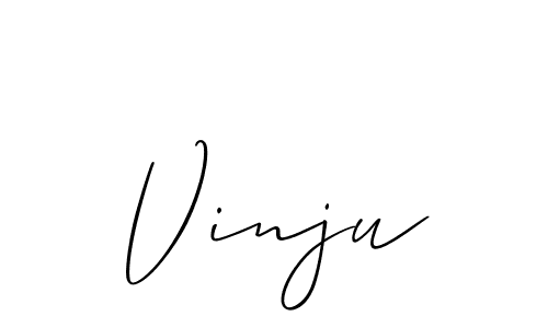 Allison_Script is a professional signature style that is perfect for those who want to add a touch of class to their signature. It is also a great choice for those who want to make their signature more unique. Get Vinju name to fancy signature for free. Vinju signature style 2 images and pictures png