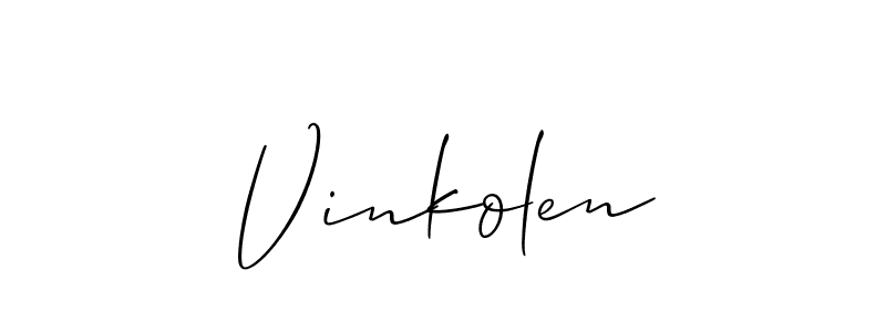 This is the best signature style for the Vinkolen name. Also you like these signature font (Allison_Script). Mix name signature. Vinkolen signature style 2 images and pictures png