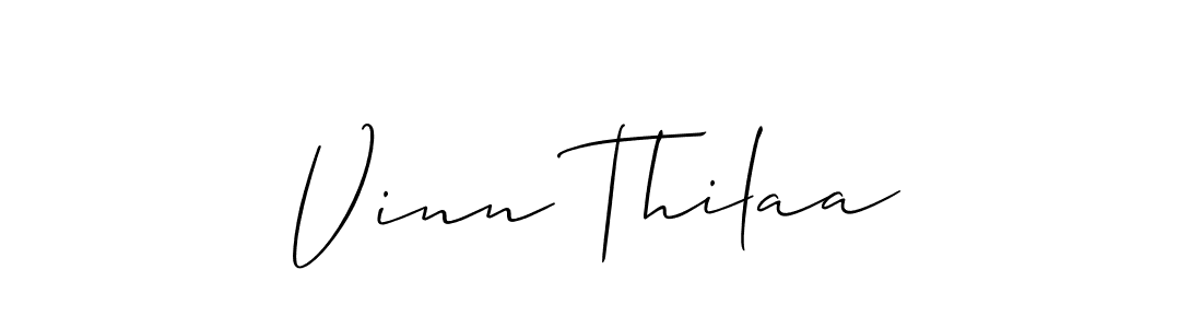 It looks lik you need a new signature style for name Vinn Thilaa. Design unique handwritten (Allison_Script) signature with our free signature maker in just a few clicks. Vinn Thilaa signature style 2 images and pictures png