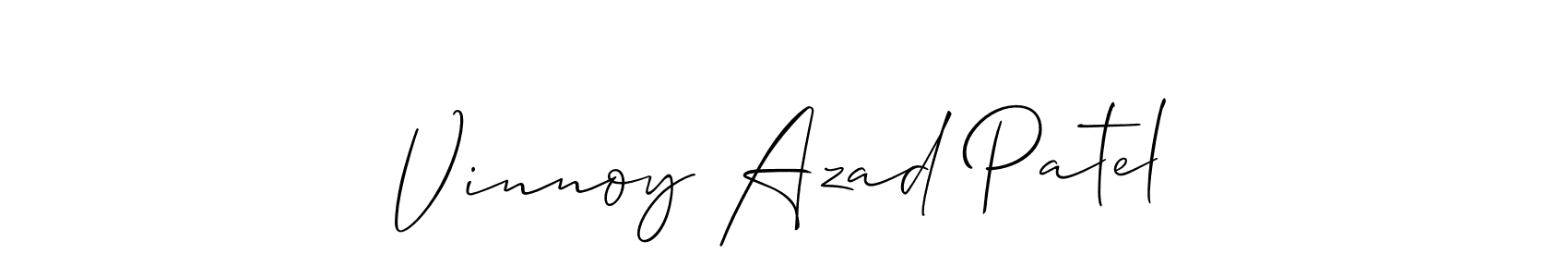 Make a beautiful signature design for name Vinnoy Azad Patel. Use this online signature maker to create a handwritten signature for free. Vinnoy Azad Patel signature style 2 images and pictures png