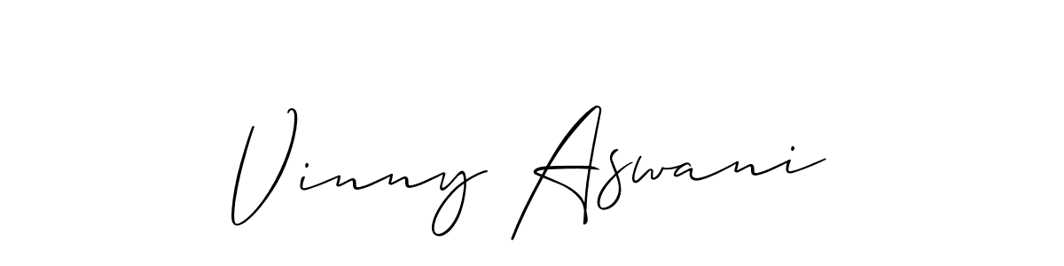 Similarly Allison_Script is the best handwritten signature design. Signature creator online .You can use it as an online autograph creator for name Vinny Aswani. Vinny Aswani signature style 2 images and pictures png