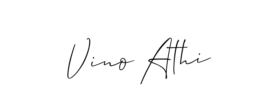 Check out images of Autograph of Vino Athi name. Actor Vino Athi Signature Style. Allison_Script is a professional sign style online. Vino Athi signature style 2 images and pictures png