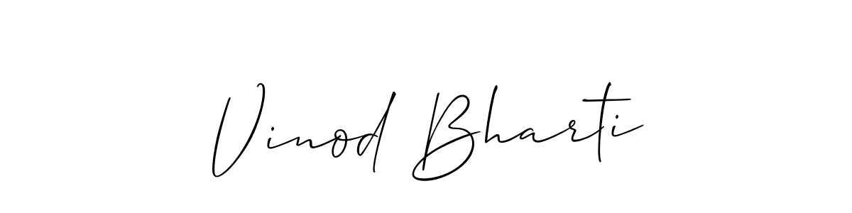 You can use this online signature creator to create a handwritten signature for the name Vinod Bharti. This is the best online autograph maker. Vinod Bharti signature style 2 images and pictures png