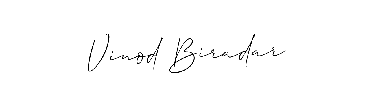 if you are searching for the best signature style for your name Vinod Biradar. so please give up your signature search. here we have designed multiple signature styles  using Allison_Script. Vinod Biradar signature style 2 images and pictures png