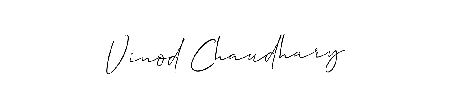 It looks lik you need a new signature style for name Vinod Chaudhary. Design unique handwritten (Allison_Script) signature with our free signature maker in just a few clicks. Vinod Chaudhary signature style 2 images and pictures png