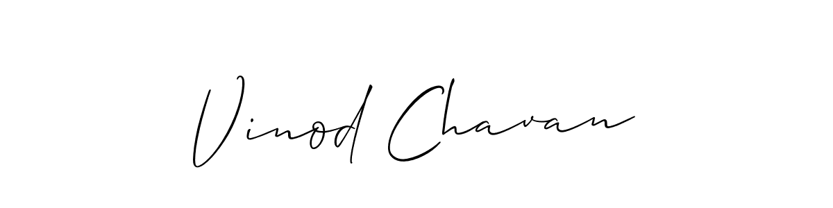 Use a signature maker to create a handwritten signature online. With this signature software, you can design (Allison_Script) your own signature for name Vinod Chavan. Vinod Chavan signature style 2 images and pictures png