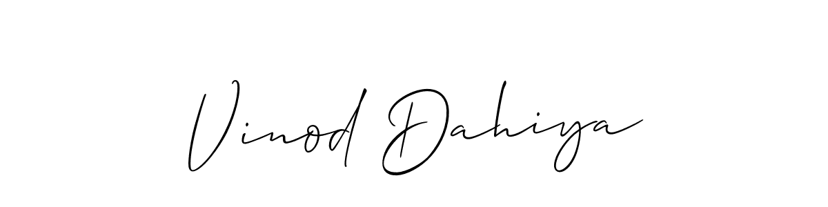 Best and Professional Signature Style for Vinod Dahiya. Allison_Script Best Signature Style Collection. Vinod Dahiya signature style 2 images and pictures png