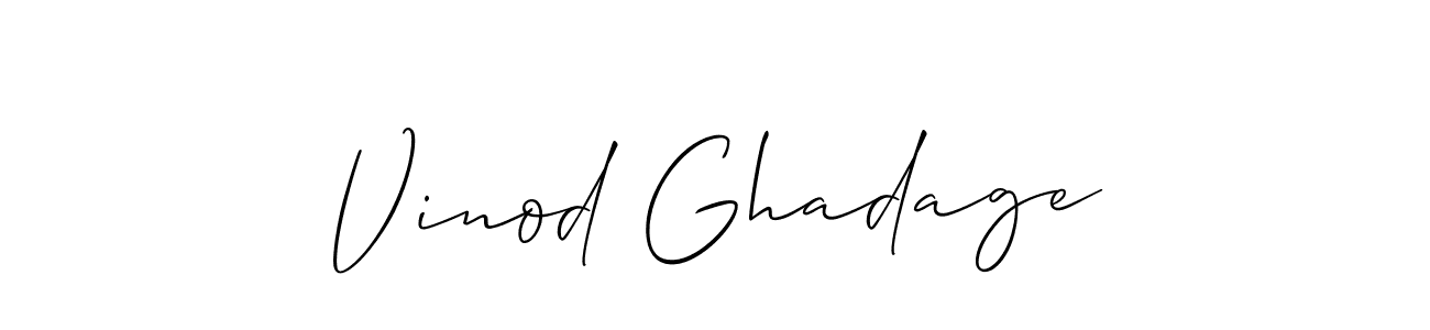 Make a beautiful signature design for name Vinod Ghadage. Use this online signature maker to create a handwritten signature for free. Vinod Ghadage signature style 2 images and pictures png