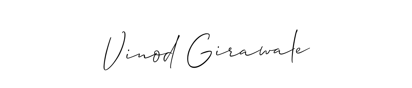 Vinod Girawale stylish signature style. Best Handwritten Sign (Allison_Script) for my name. Handwritten Signature Collection Ideas for my name Vinod Girawale. Vinod Girawale signature style 2 images and pictures png
