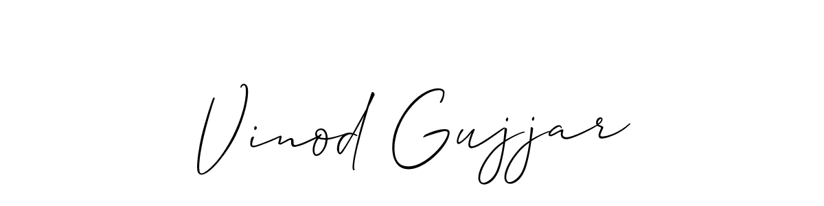 You can use this online signature creator to create a handwritten signature for the name Vinod Gujjar. This is the best online autograph maker. Vinod Gujjar signature style 2 images and pictures png