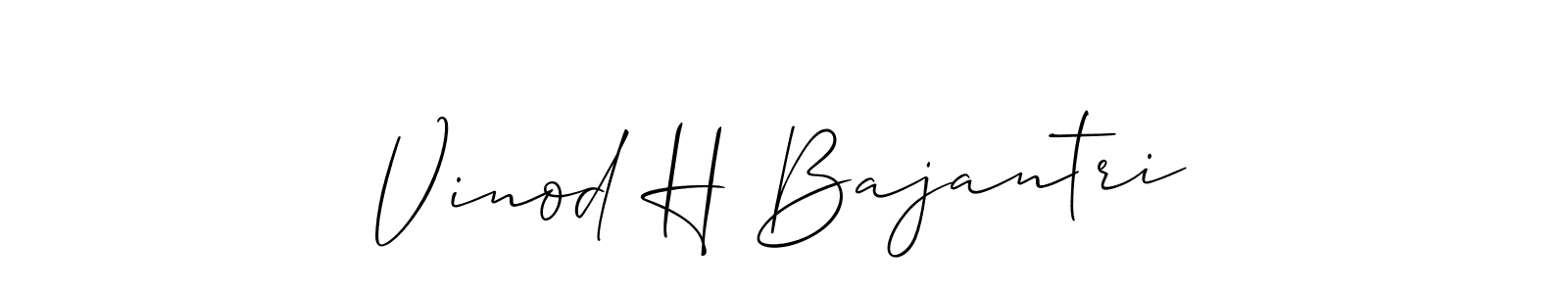 Here are the top 10 professional signature styles for the name Vinod H Bajantri. These are the best autograph styles you can use for your name. Vinod H Bajantri signature style 2 images and pictures png