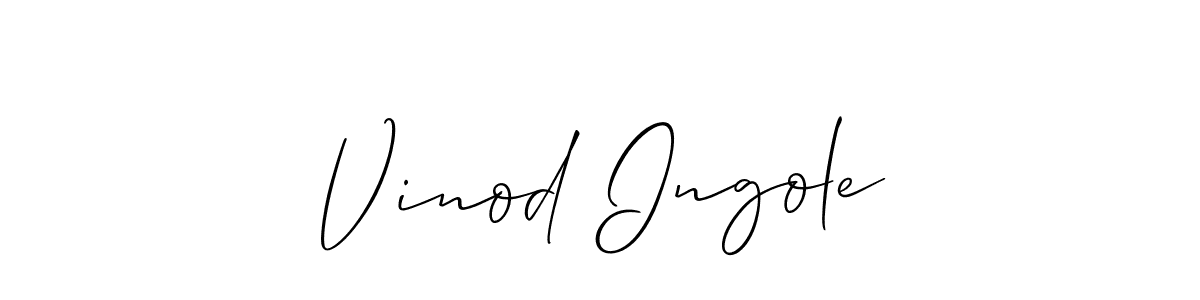 Make a beautiful signature design for name Vinod Ingole. Use this online signature maker to create a handwritten signature for free. Vinod Ingole signature style 2 images and pictures png