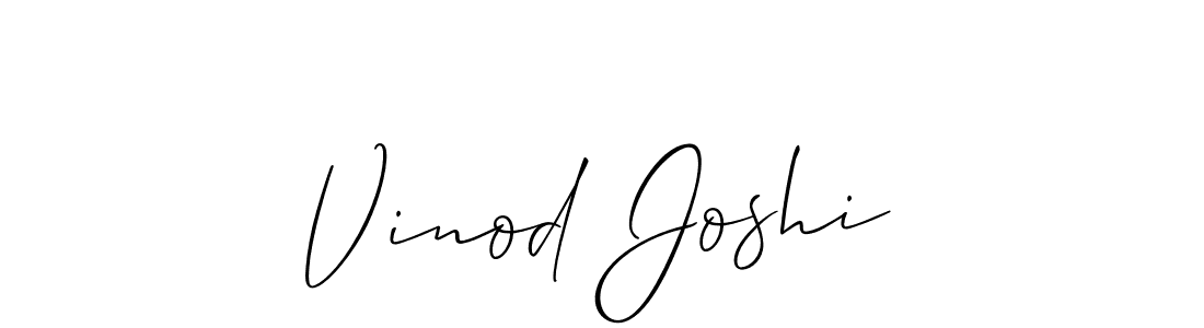 How to make Vinod Joshi name signature. Use Allison_Script style for creating short signs online. This is the latest handwritten sign. Vinod Joshi signature style 2 images and pictures png