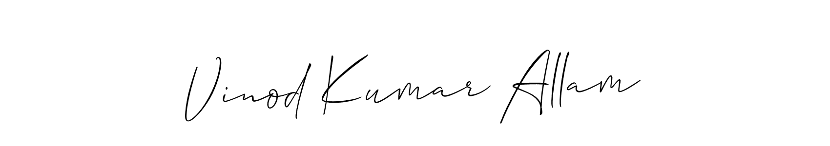 Once you've used our free online signature maker to create your best signature Allison_Script style, it's time to enjoy all of the benefits that Vinod Kumar Allam name signing documents. Vinod Kumar Allam signature style 2 images and pictures png