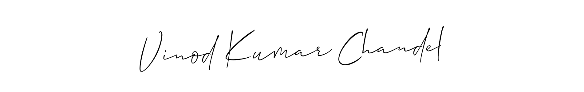 Make a beautiful signature design for name Vinod Kumar Chandel. Use this online signature maker to create a handwritten signature for free. Vinod Kumar Chandel signature style 2 images and pictures png