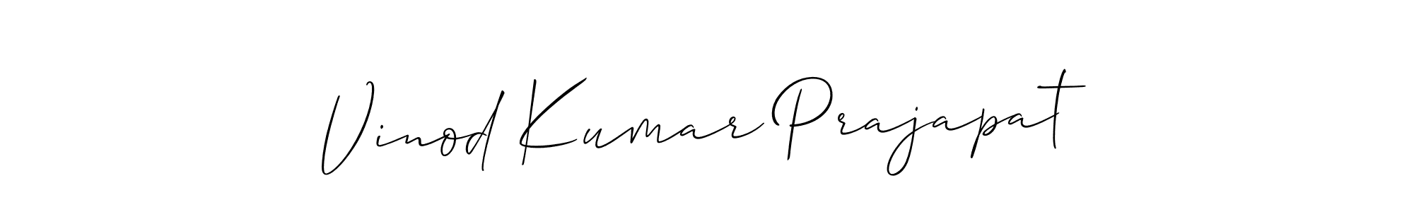 Also You can easily find your signature by using the search form. We will create Vinod Kumar Prajapat name handwritten signature images for you free of cost using Allison_Script sign style. Vinod Kumar Prajapat signature style 2 images and pictures png