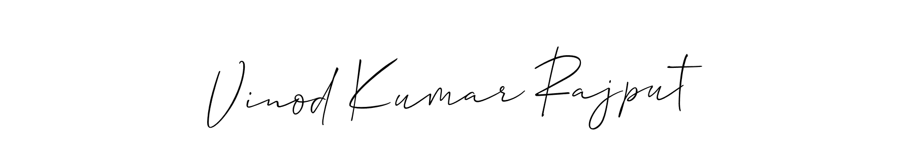 Design your own signature with our free online signature maker. With this signature software, you can create a handwritten (Allison_Script) signature for name Vinod Kumar Rajput. Vinod Kumar Rajput signature style 2 images and pictures png