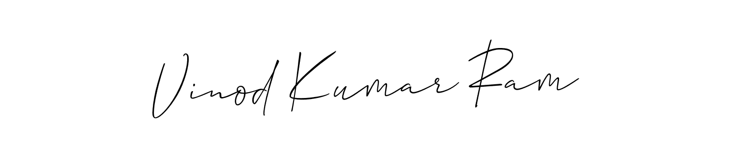 Best and Professional Signature Style for Vinod Kumar Ram. Allison_Script Best Signature Style Collection. Vinod Kumar Ram signature style 2 images and pictures png