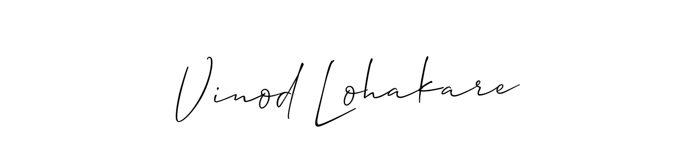 Here are the top 10 professional signature styles for the name Vinod Lohakare. These are the best autograph styles you can use for your name. Vinod Lohakare signature style 2 images and pictures png