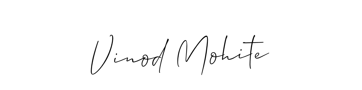 Also You can easily find your signature by using the search form. We will create Vinod Mohite name handwritten signature images for you free of cost using Allison_Script sign style. Vinod Mohite signature style 2 images and pictures png