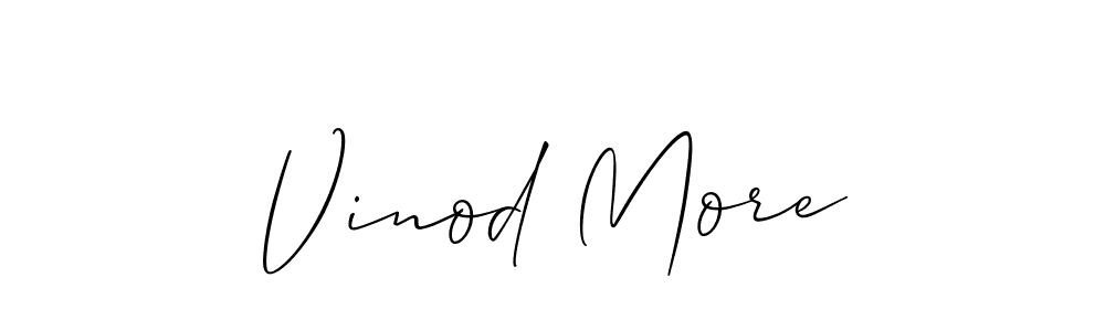 Similarly Allison_Script is the best handwritten signature design. Signature creator online .You can use it as an online autograph creator for name Vinod More. Vinod More signature style 2 images and pictures png