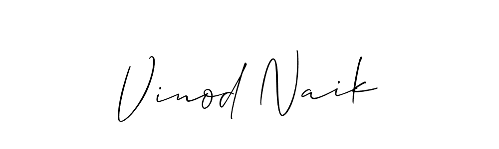 Also we have Vinod Naik name is the best signature style. Create professional handwritten signature collection using Allison_Script autograph style. Vinod Naik signature style 2 images and pictures png