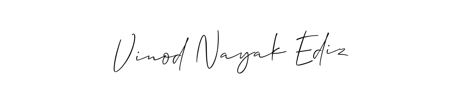 Once you've used our free online signature maker to create your best signature Allison_Script style, it's time to enjoy all of the benefits that Vinod Nayak Ediz name signing documents. Vinod Nayak Ediz signature style 2 images and pictures png