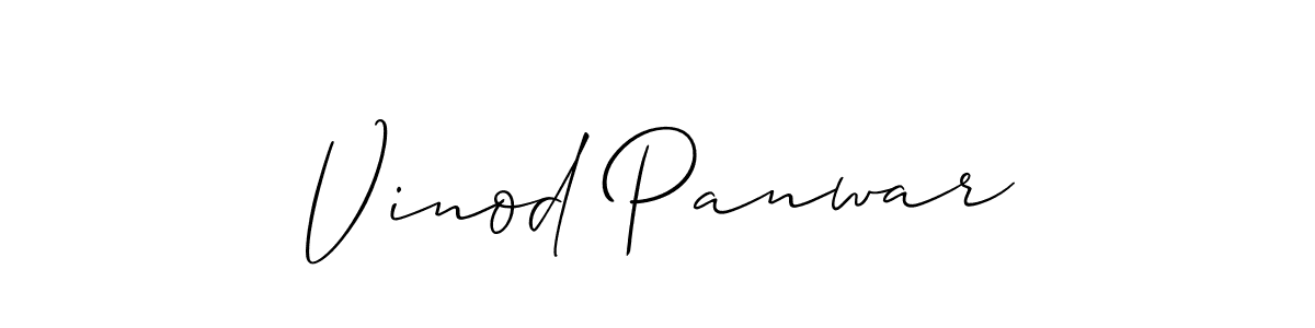 Best and Professional Signature Style for Vinod Panwar. Allison_Script Best Signature Style Collection. Vinod Panwar signature style 2 images and pictures png