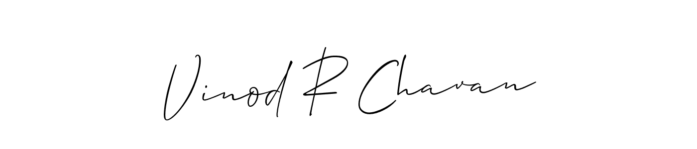 It looks lik you need a new signature style for name Vinod R Chavan. Design unique handwritten (Allison_Script) signature with our free signature maker in just a few clicks. Vinod R Chavan signature style 2 images and pictures png