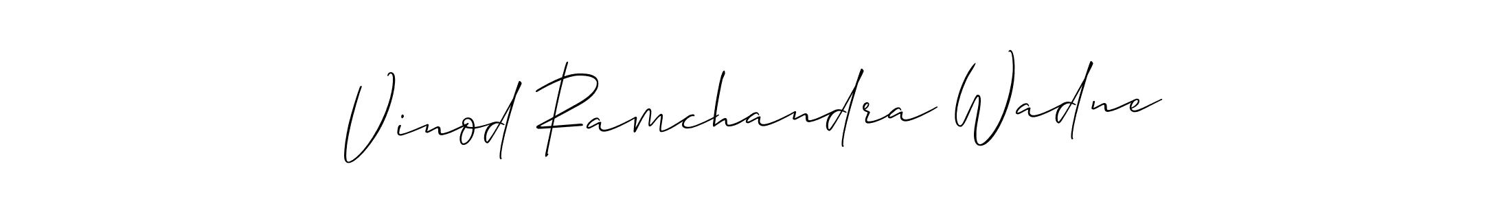 This is the best signature style for the Vinod Ramchandra Wadne name. Also you like these signature font (Allison_Script). Mix name signature. Vinod Ramchandra Wadne signature style 2 images and pictures png