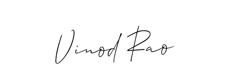 How to make Vinod Rao signature? Allison_Script is a professional autograph style. Create handwritten signature for Vinod Rao name. Vinod Rao signature style 2 images and pictures png