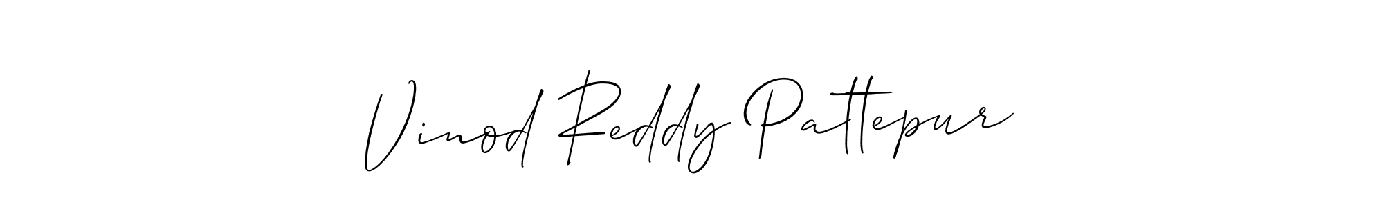Also we have Vinod Reddy Pattepur name is the best signature style. Create professional handwritten signature collection using Allison_Script autograph style. Vinod Reddy Pattepur signature style 2 images and pictures png