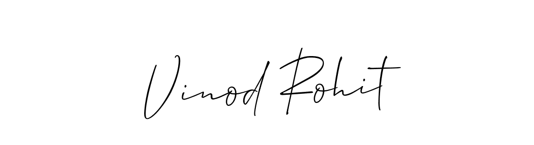 Allison_Script is a professional signature style that is perfect for those who want to add a touch of class to their signature. It is also a great choice for those who want to make their signature more unique. Get Vinod Rohit name to fancy signature for free. Vinod Rohit signature style 2 images and pictures png